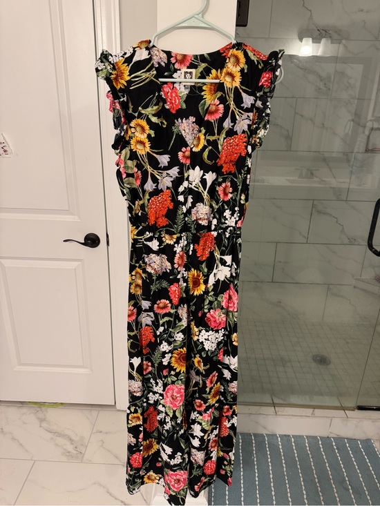 Anne Klein Dresses & Skirts - Anne Klein Floral Black Maxi dress